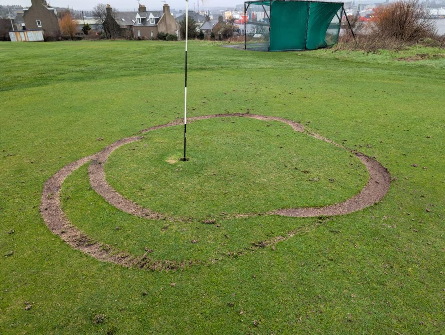 The golf club has slammed the vandalism.