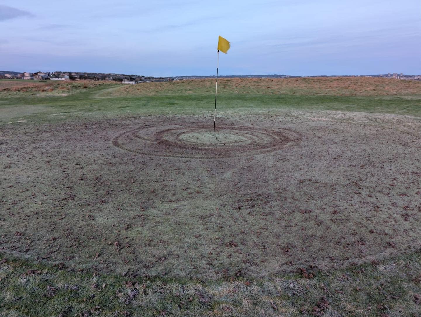 It appears the damage was caused by dirt bikes.