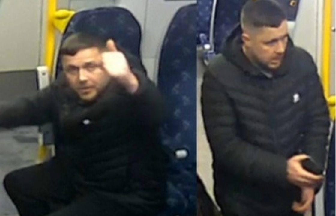 Police release CCTV images of man following incident onboard Airdrie to Shettleston train