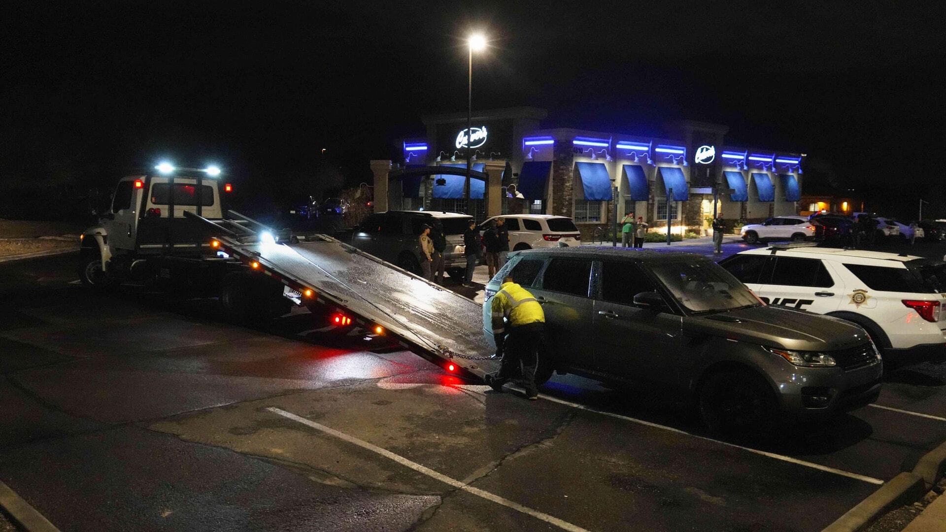 The Range Rover seized from a Culver’s parking lot in Tucson, Arizona