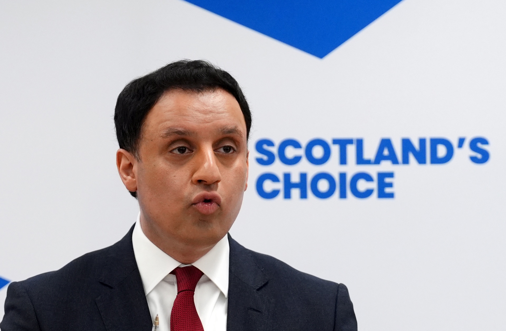 Scottish Labour leader Anas Sarwar during a press conference and Q&A at the Usher Institute, Edinburgh University, marking 100 days to go until the Holyrood election. Picture date: Tuesday January 27, 2026.