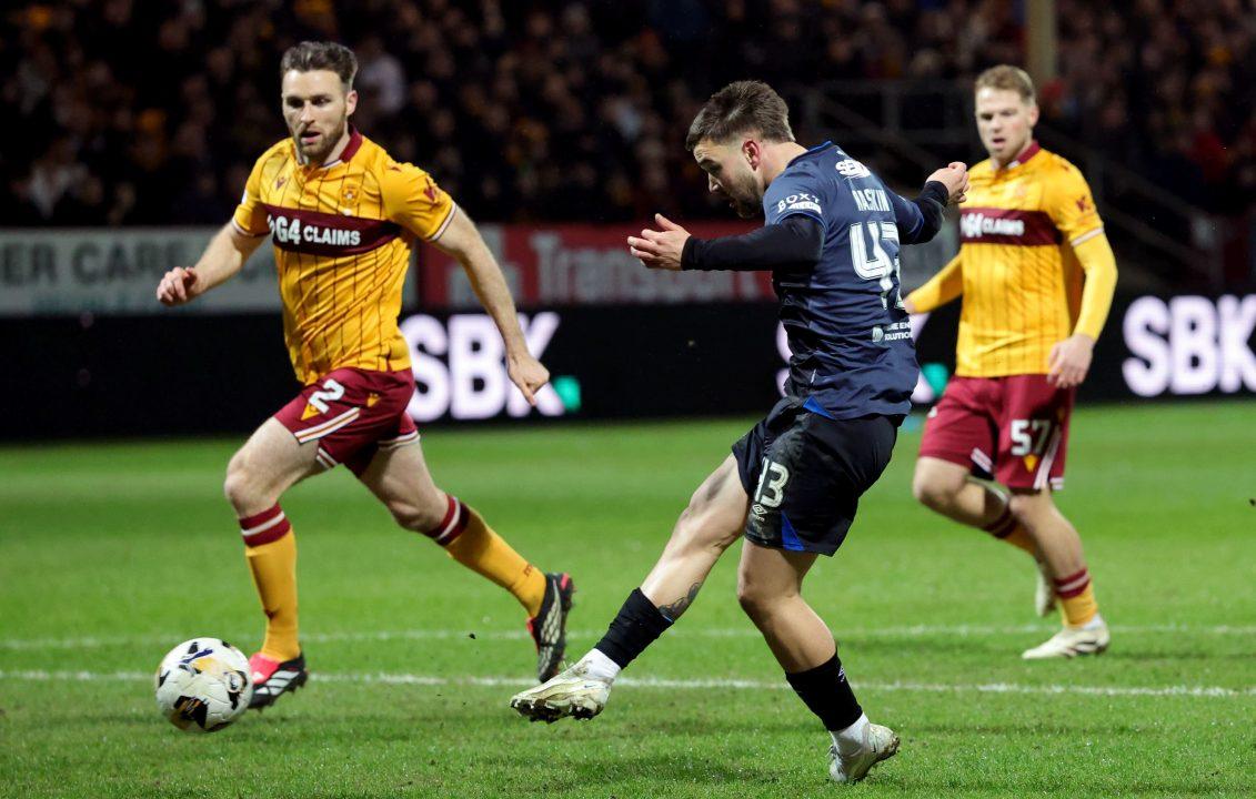 Stephen Welsh’s late equaliser for Motherwell dents Rangers’ title charge