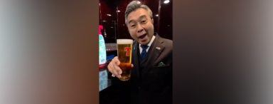 Japan’s UK ambassador enjoys ‘a wee swally’ before attending Celtic match