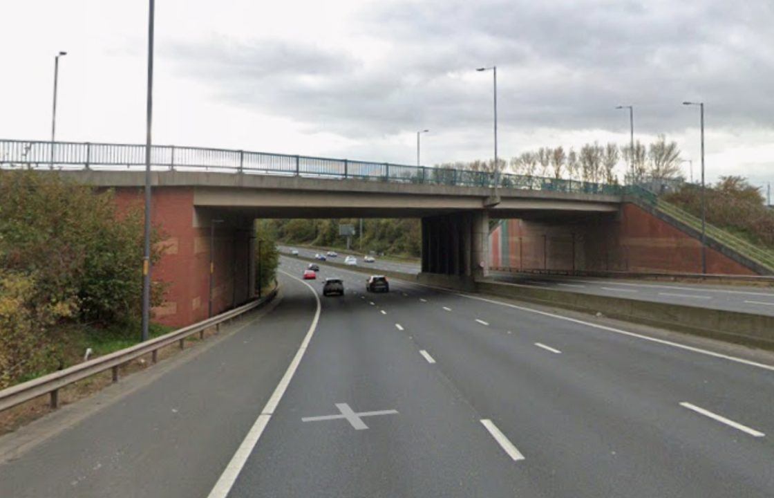 Man in serious condition in hospital after being struck by car on motorway