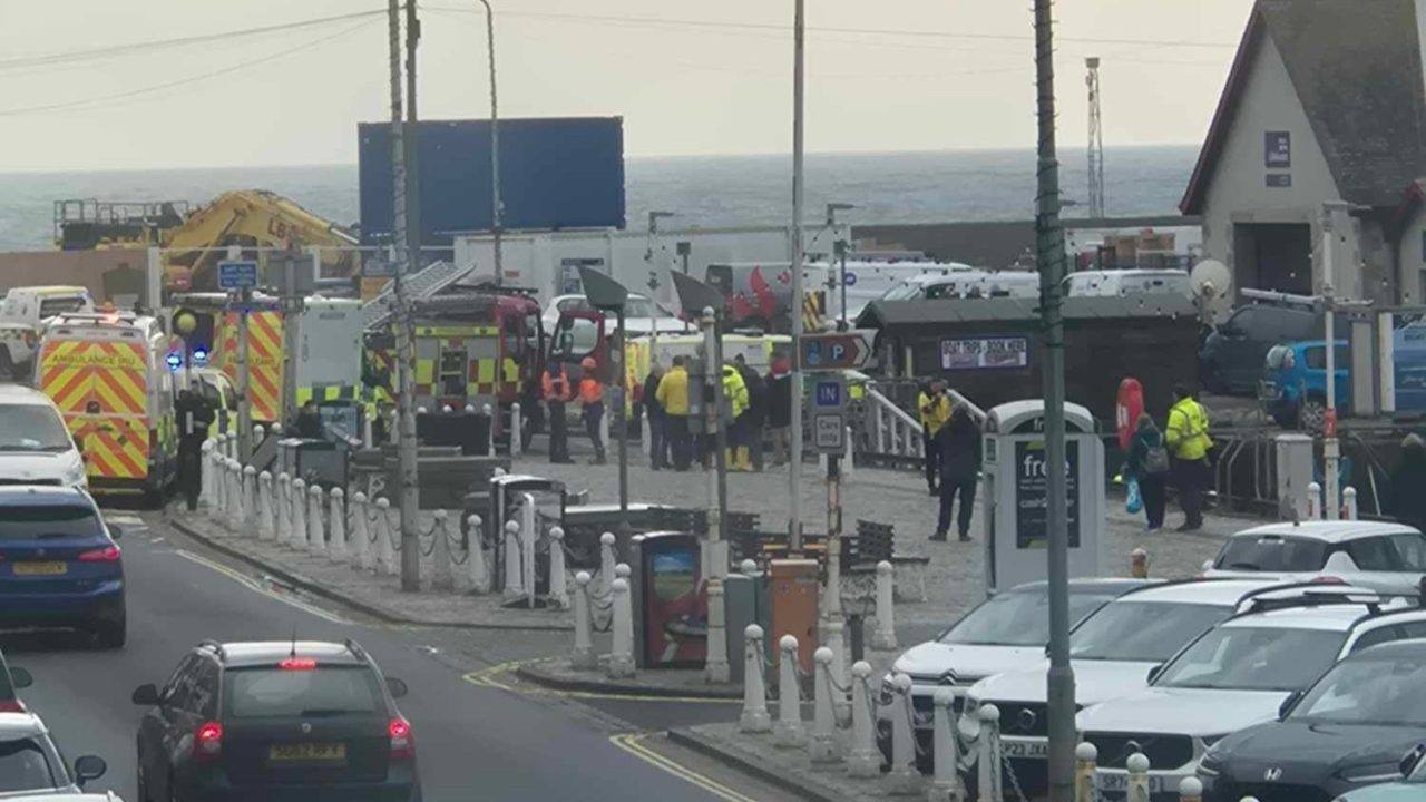 One person airlifted to hospital following incident at Anstruther Harbour in Fife