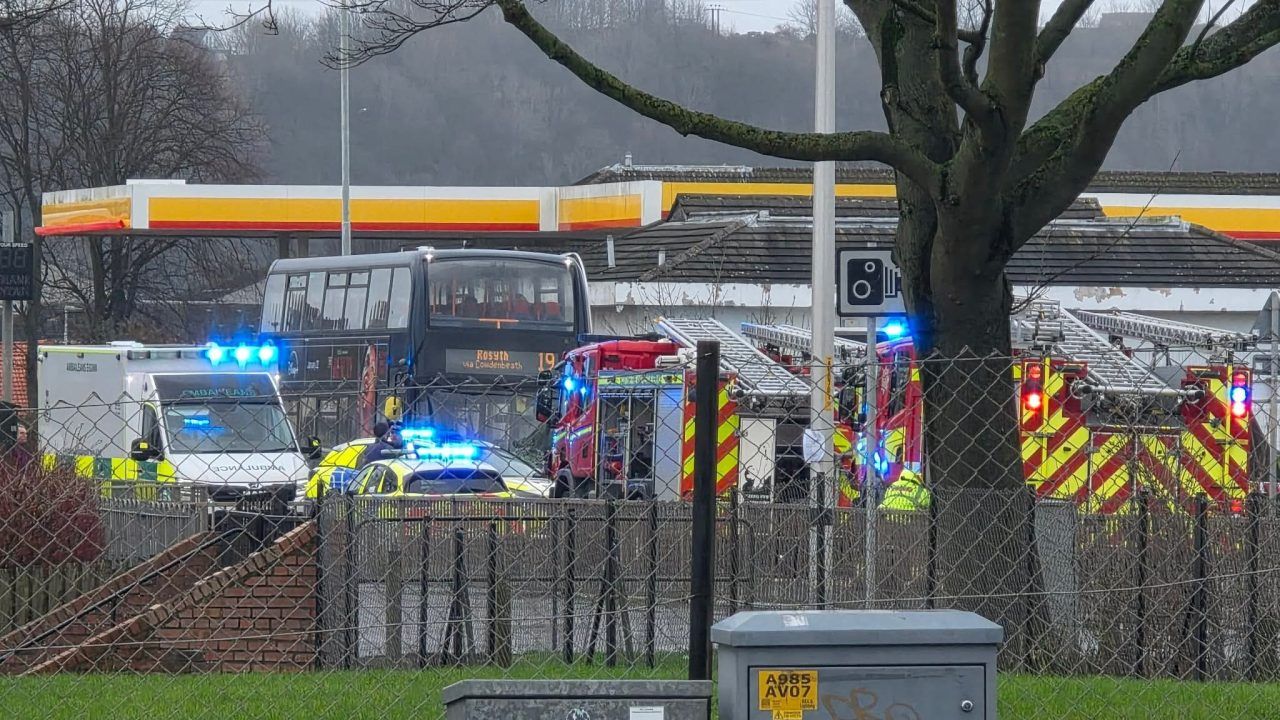 Two people in hospital following collision on road in Rosyth