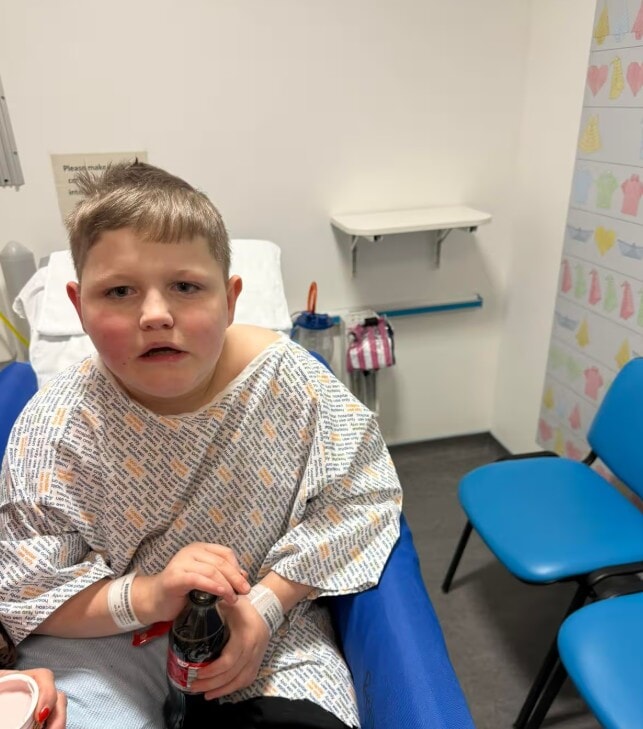 Lyle, ten, in hospital