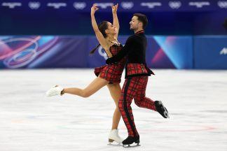 Disappointment for Team GB ice dancers Lilah Fear and Lewis Gibson after dropping out of medal contention