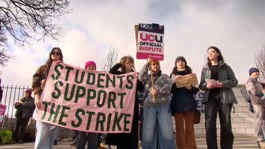 Lecturers at four Scottish universities go on strike in job cuts dispute