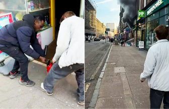 Teen ran into shops to find extinguisher to tackle Glasgow Union Street fire