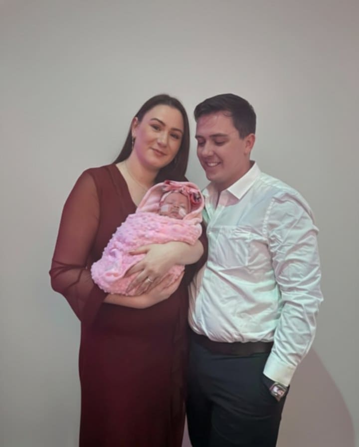 Belle and Clinton only spent three months with their daughter.