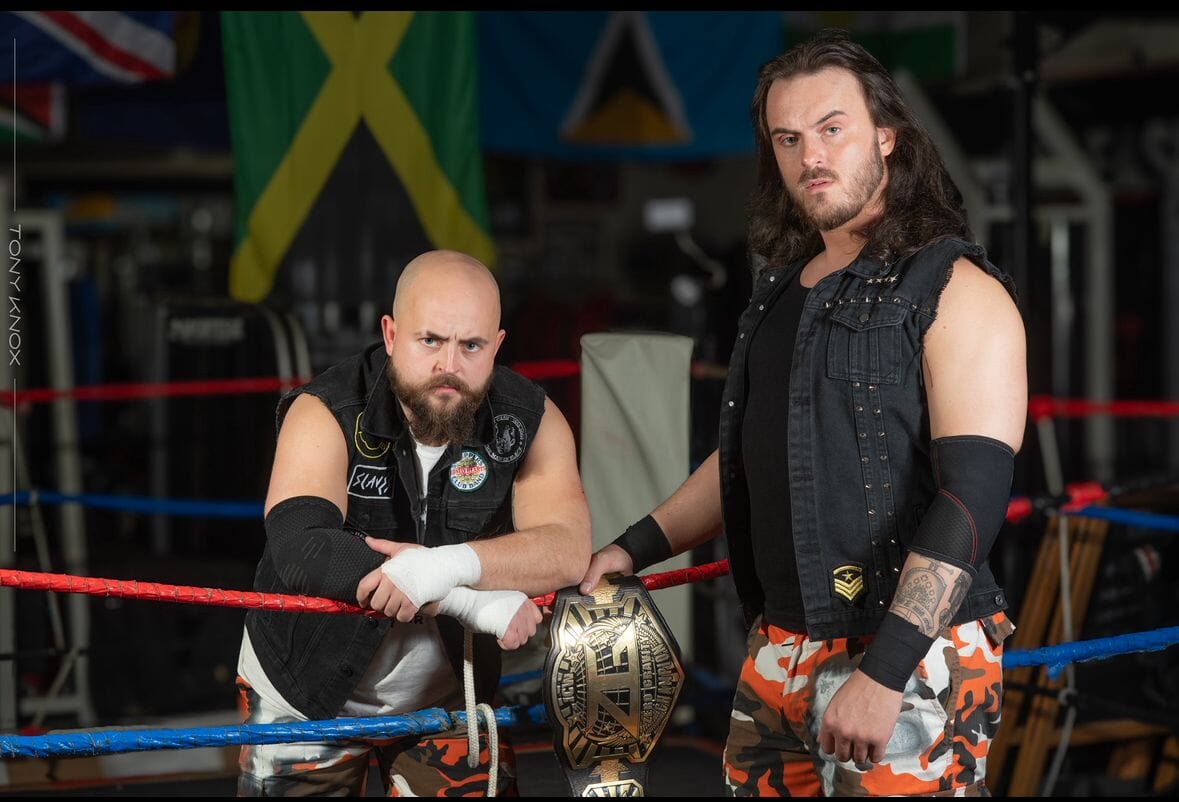 Fraser wrestles alongside his brother Lewis Girvan.