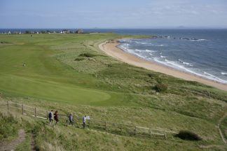 Person taken to hospital after falling from sea cliff chain walk