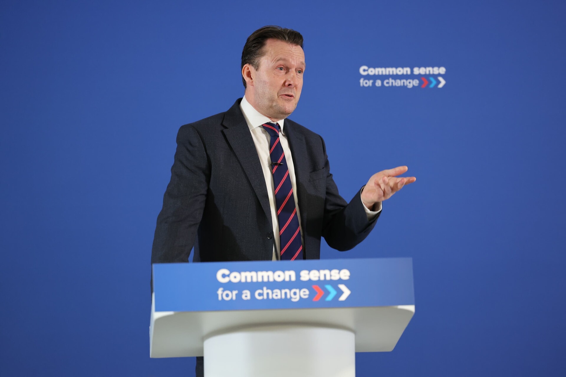 Scottish Conservative leader Russell Findlay urged voters to back his party to ‘stop Swinney and his push to break up the United Kingdom’