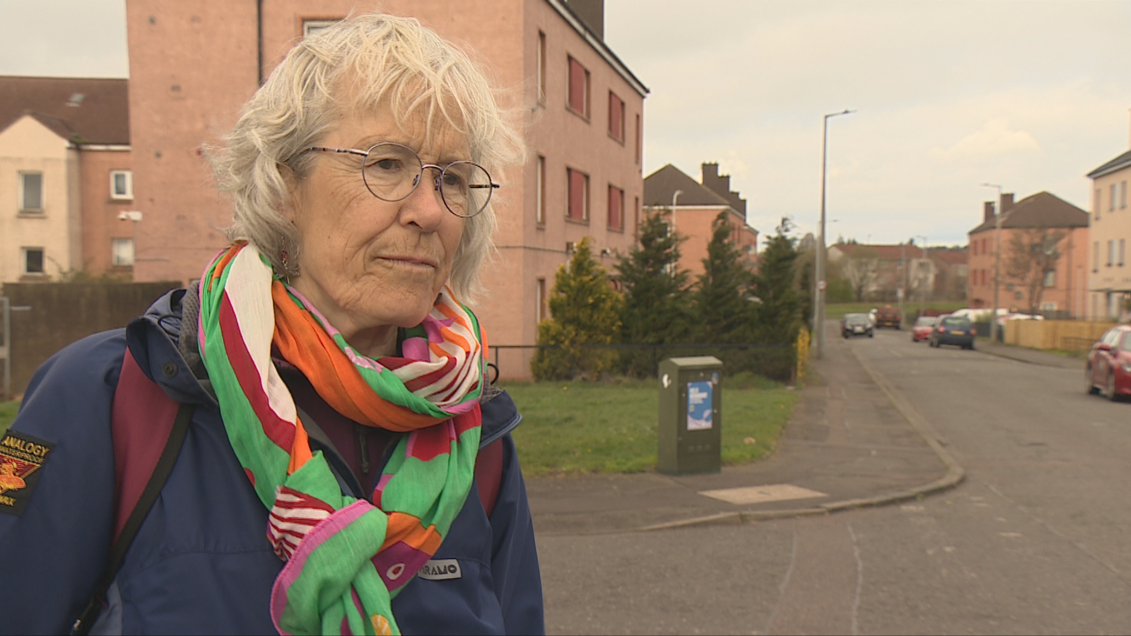 Helga Rhein helps lead the walking groups in Broomhouse