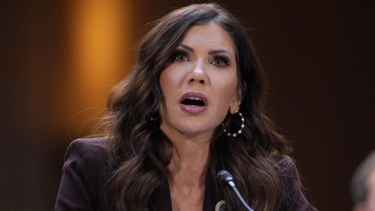 Donald Trump says he is replacing Kristi Noem as homeland security secretary