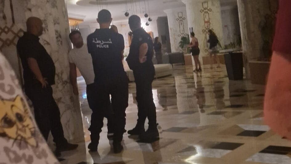 Police were called to the incident at the Delphin El Habib hotel.