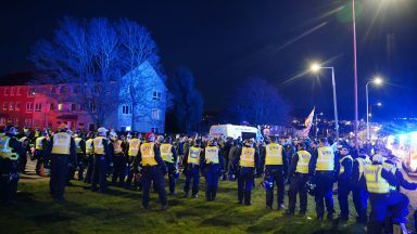 Police update after anti-immigrant protest in Edinburgh
