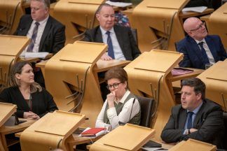Nicola Sturgeon says leaving Holyrood is a ‘wrench’ as she makes final speech