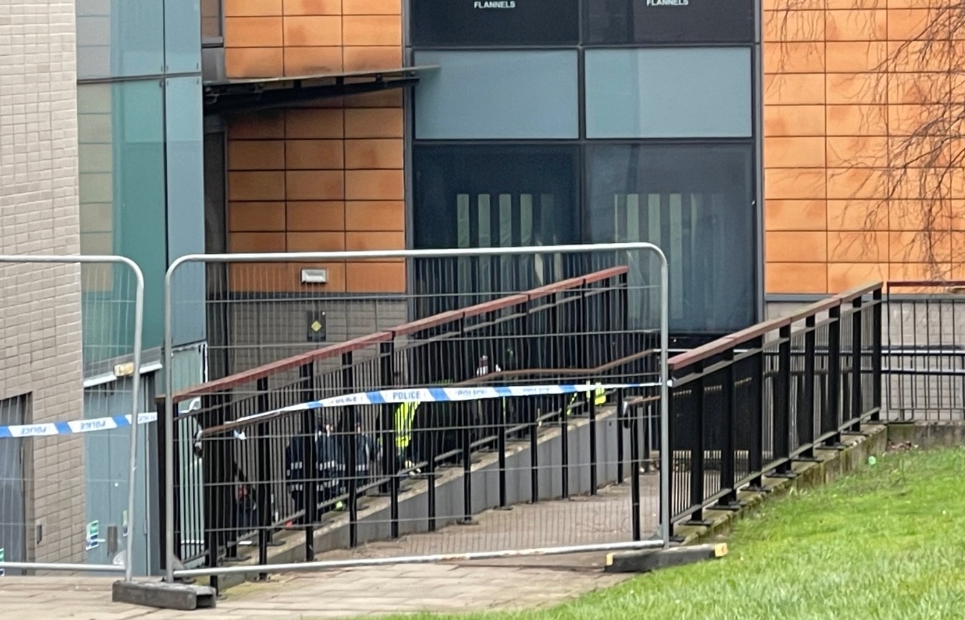 Damage at the Centre in Livingston.