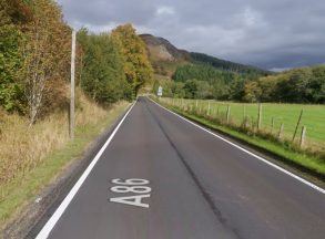 Van driver dies in one-vehicle crash on A86
