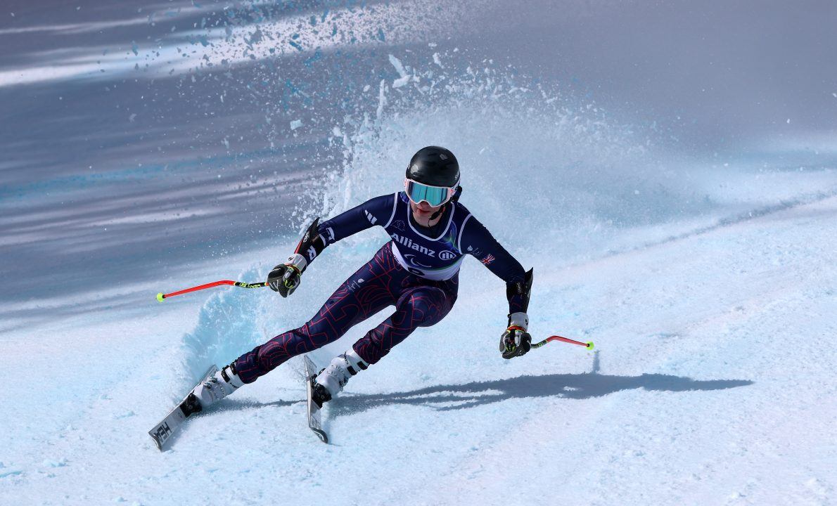 Neil Simpson finishes fourth in his defence of Super-G vision impaired title