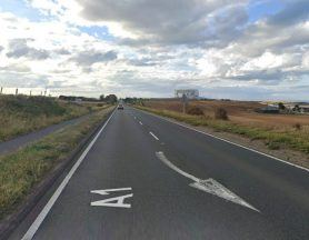 A1 closed in both directions following two-car crash