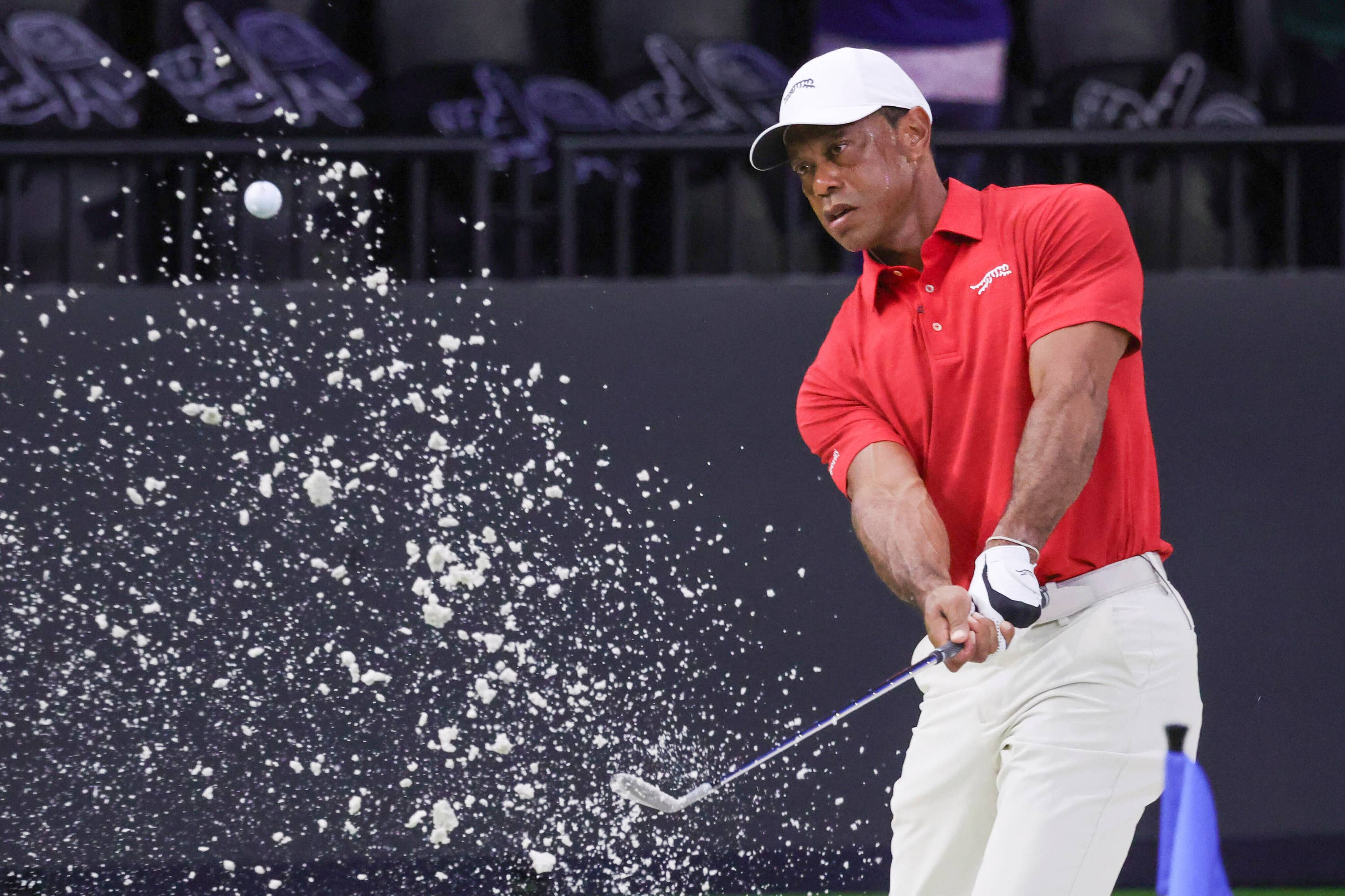 Woods suffered multiple leg injuries following a serious car accident in California in 2021