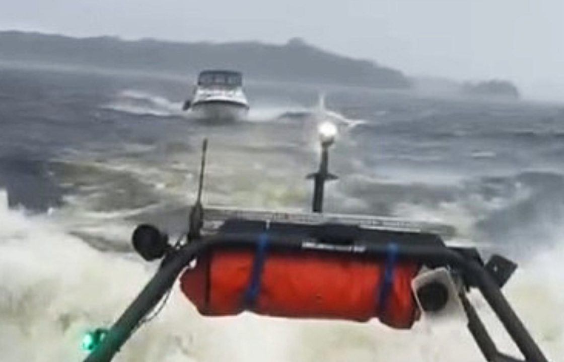 Five rescued after boat runs aground during strong winds in Loch Lomond