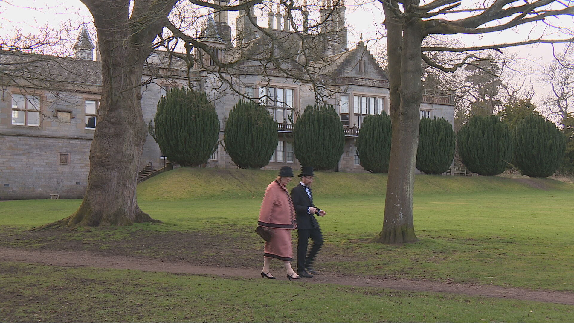 Actors portraying Mr and Mrs Reid helping bring castle's history to life