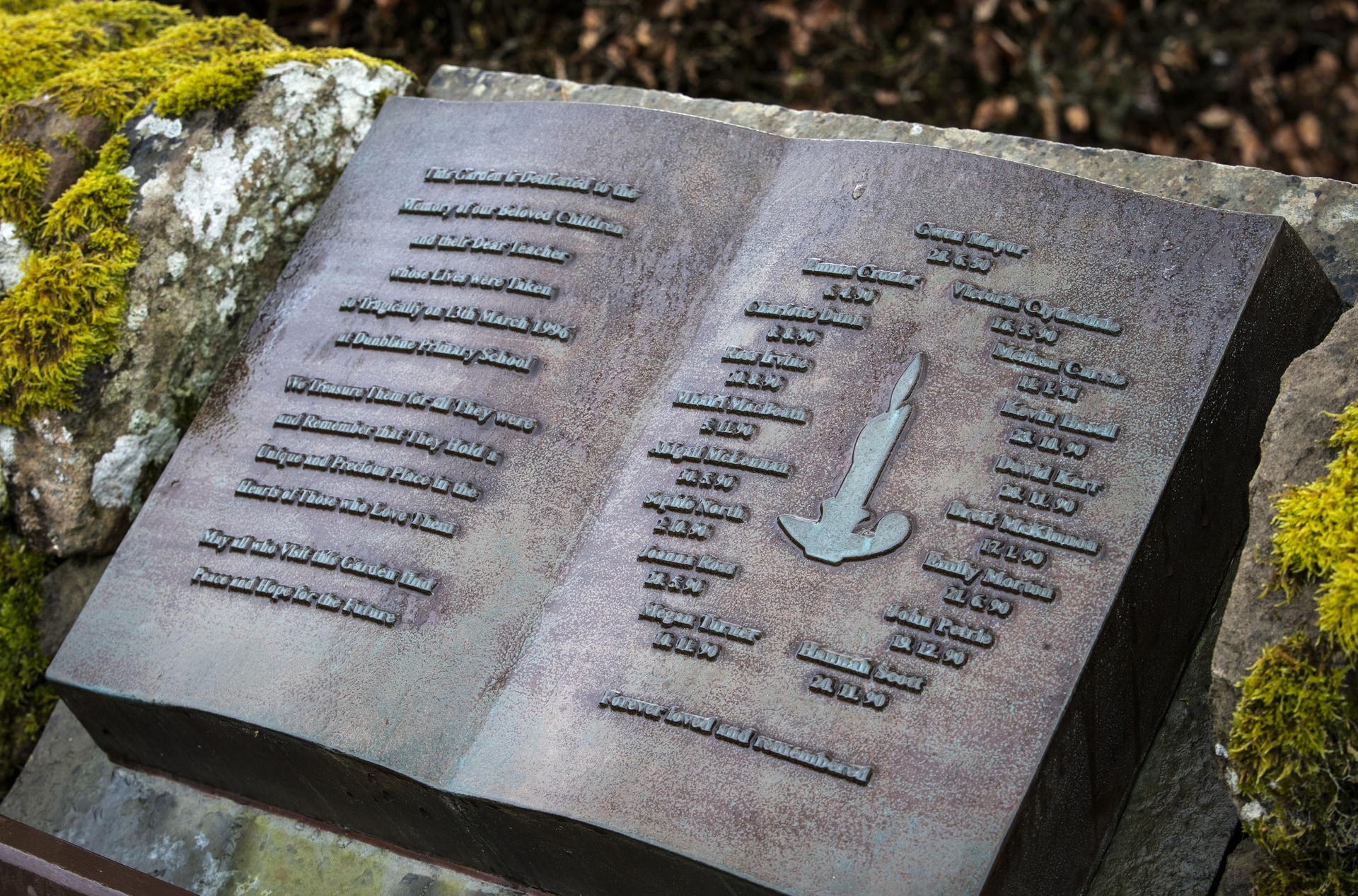 A memorial plaque was created in memory of the victims