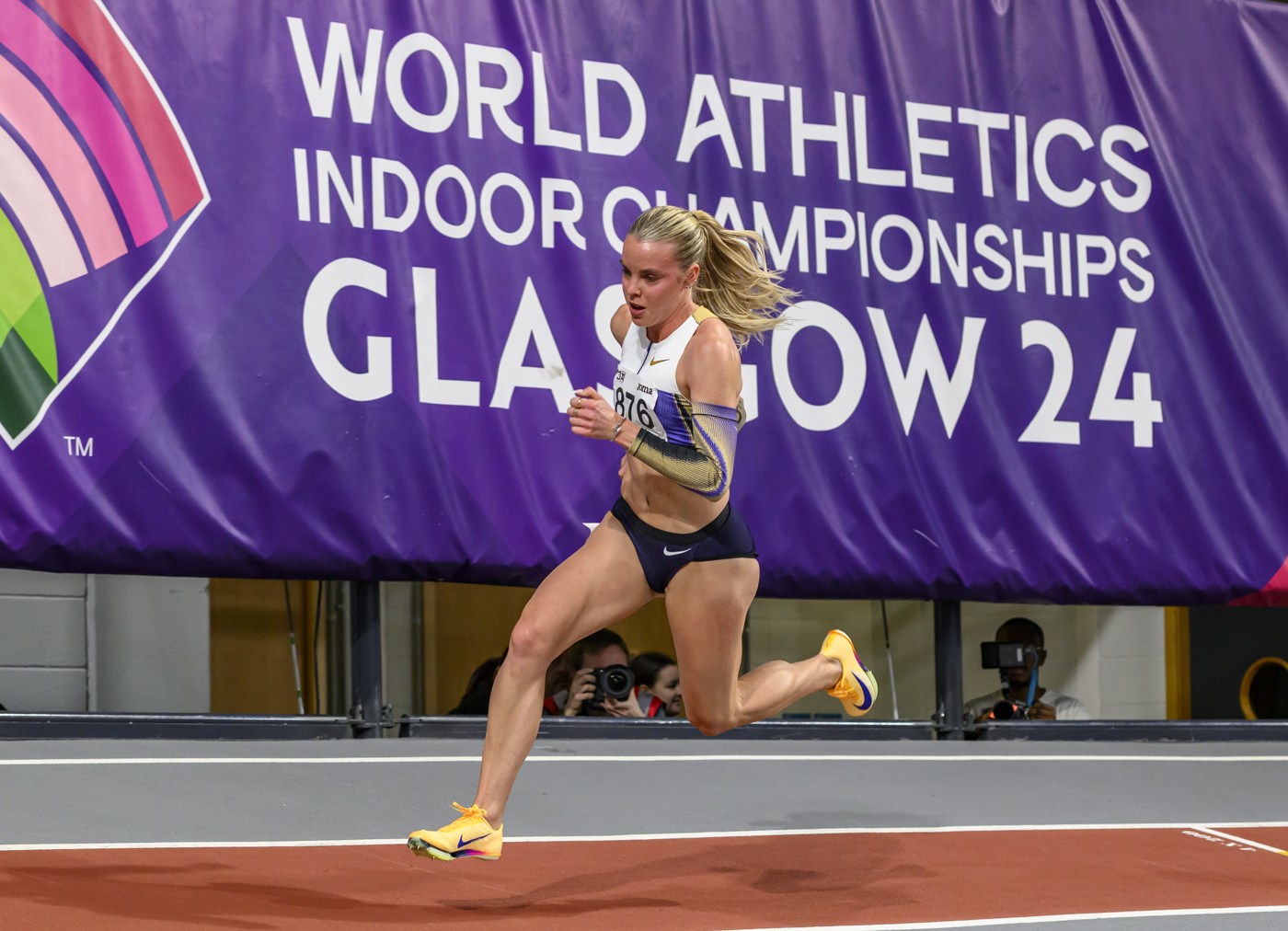Olympic champion Keely Hodgkinson at the Scottish Athletics Indoor Invitational 2026 in Glasgow