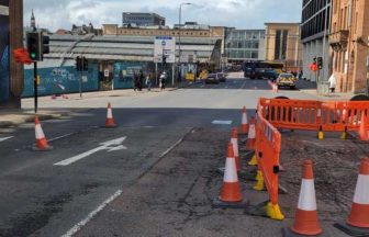 Busy Glasgow road closed over potential sewer collapse