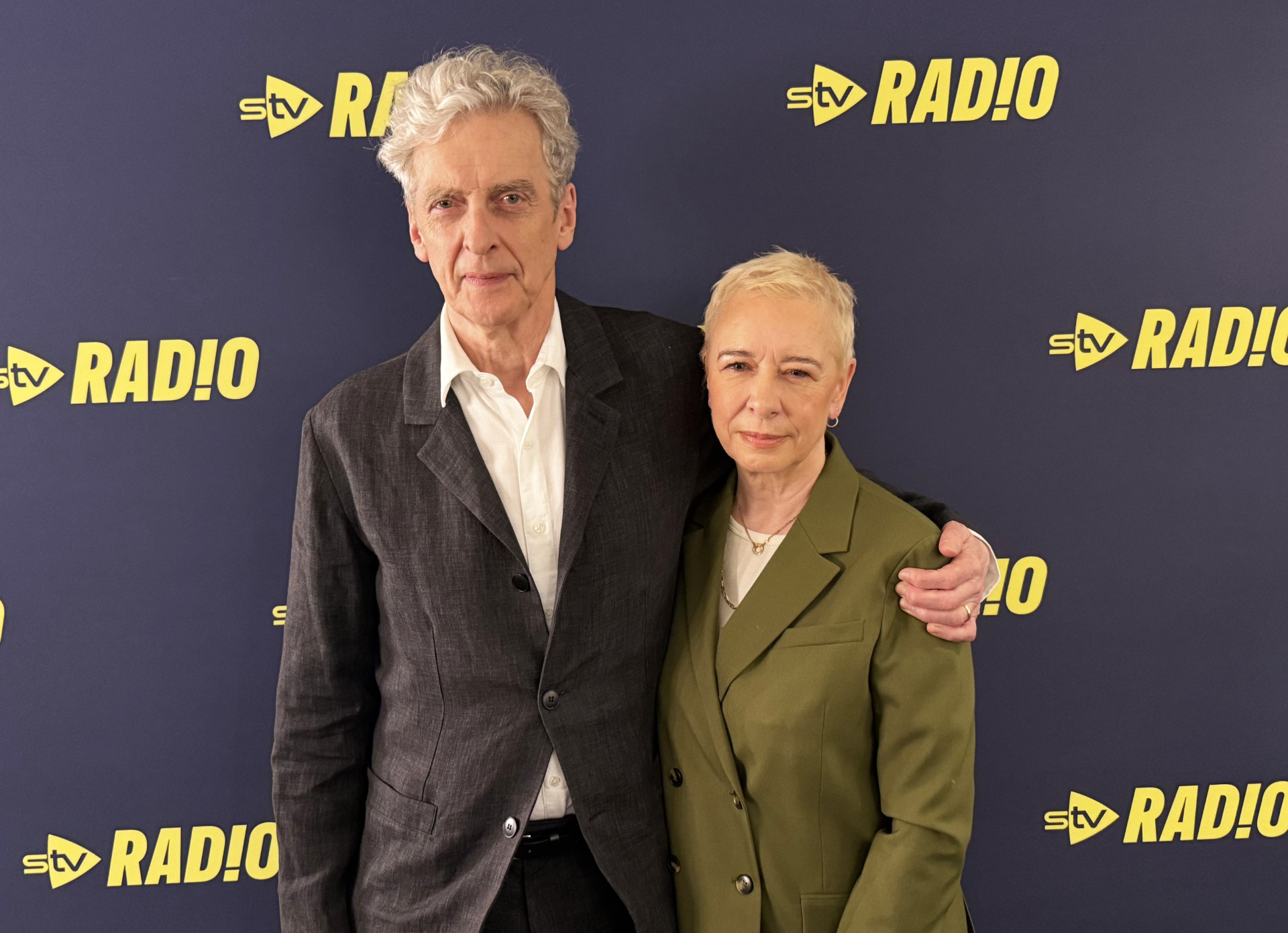 Peter Capaldi and Elaine Collins
