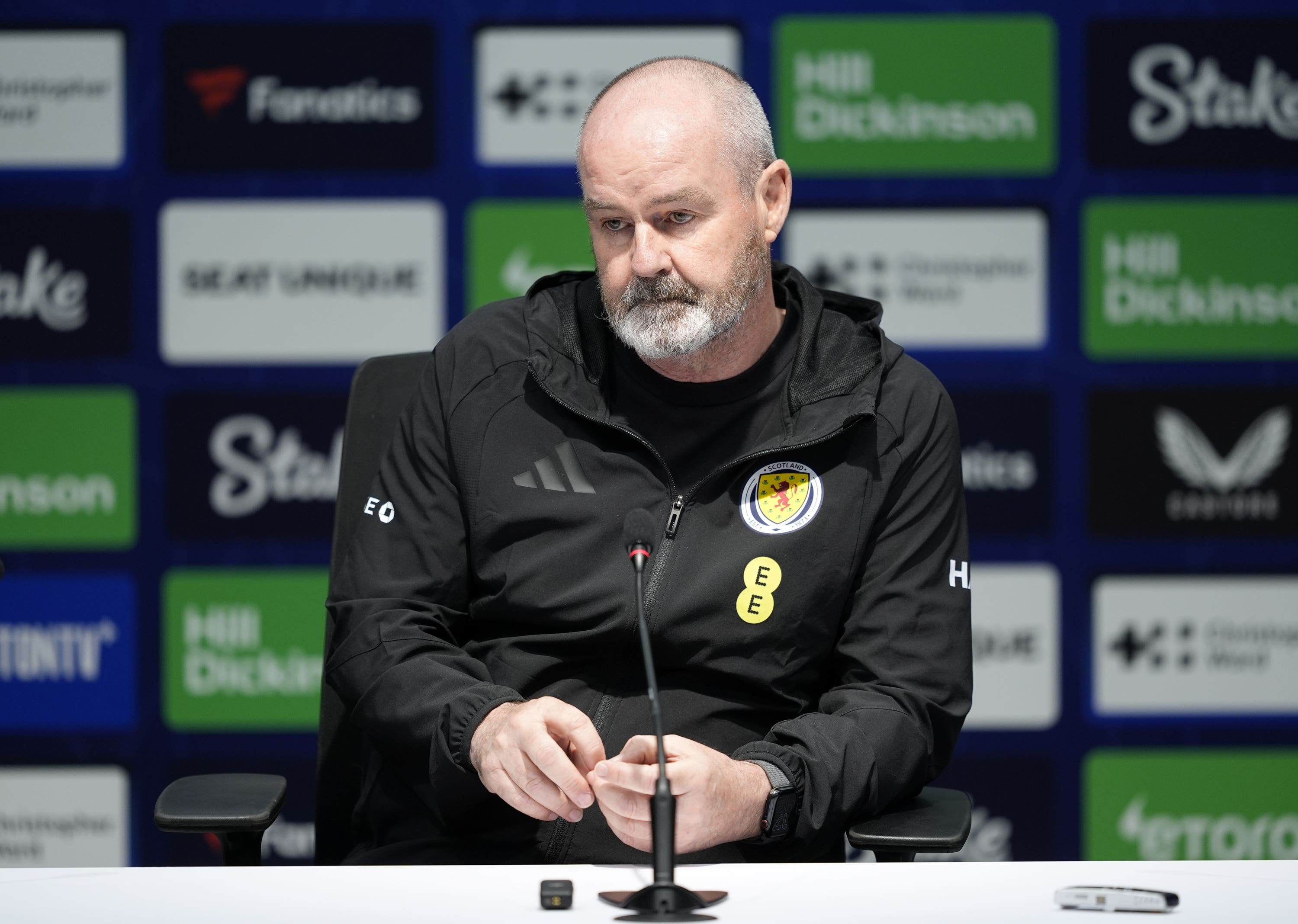 Steve Clarke shut down questions about his Scotland future.