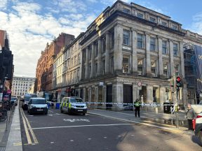 Two men in hospital after stabbings on Queen Street in Glasgow
