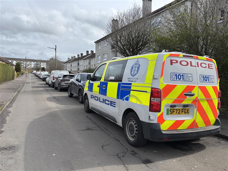 The man was found dead  in a property at Drakemire Avenue in Castlemilk
