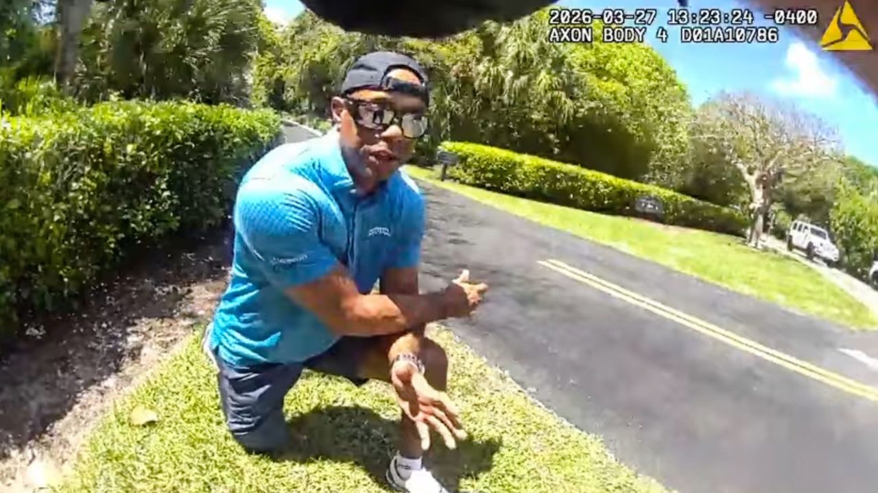 All of a sudden… boom – Tiger Woods describes car crash in bodycam footage