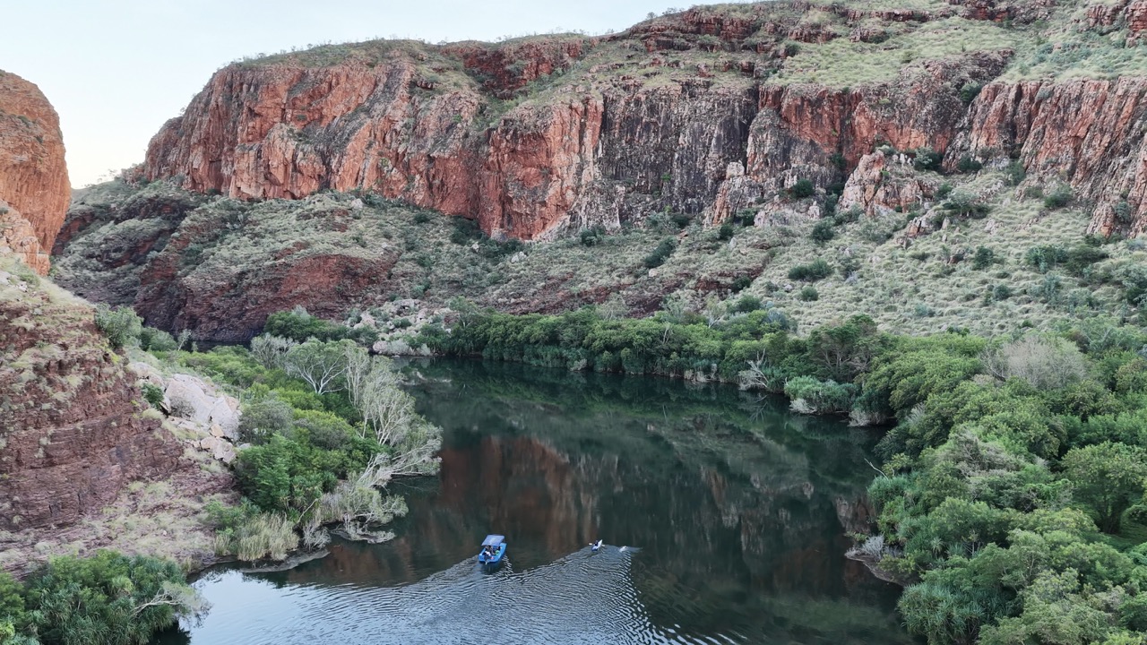 Andy Donaldson swam 55 kilometres along the Ord River.