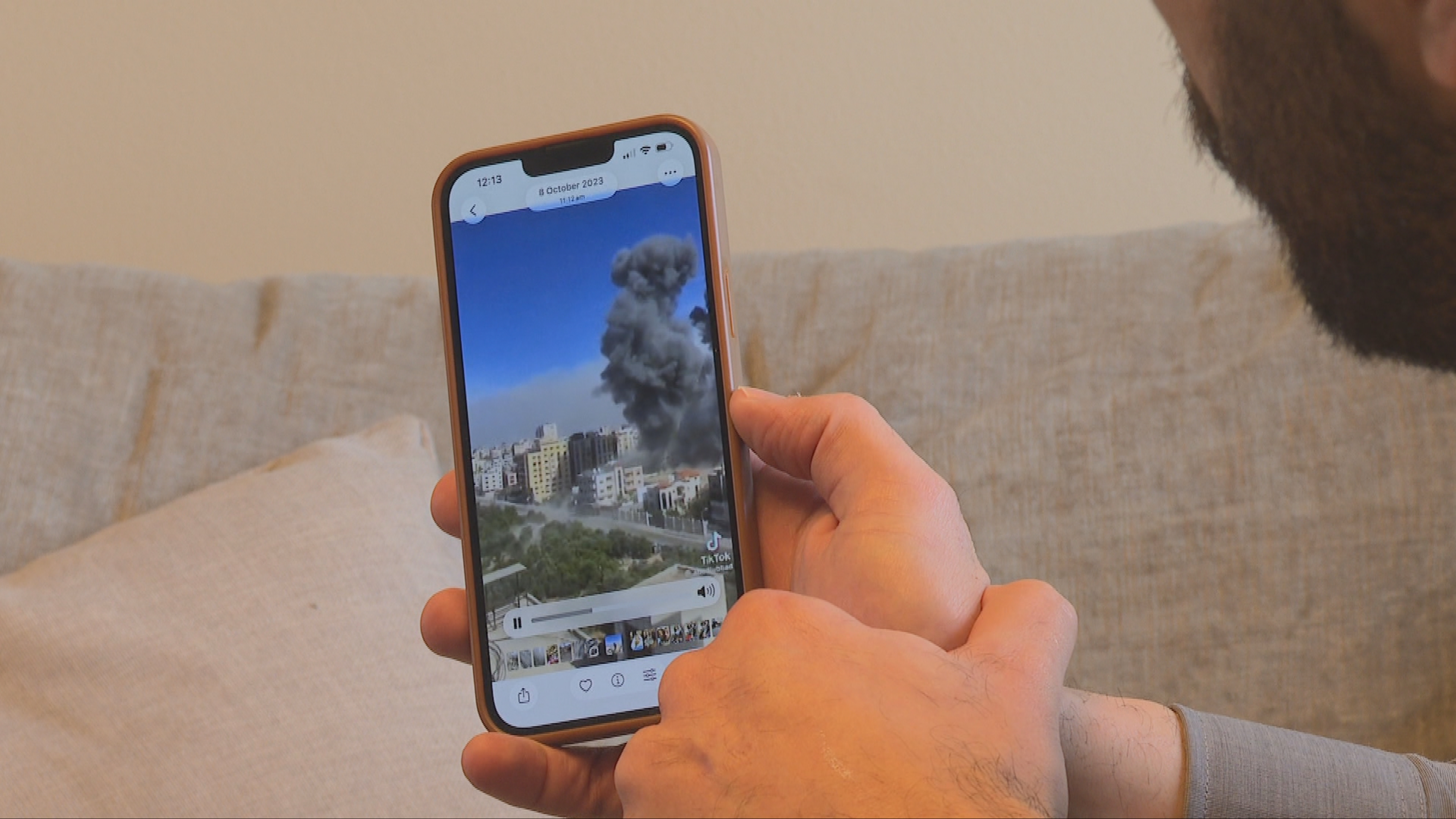 Mohammed says his childhood home was destroyed in air strikes