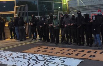 Pro-Palestinian protesters blockade defence factory in Edinburgh