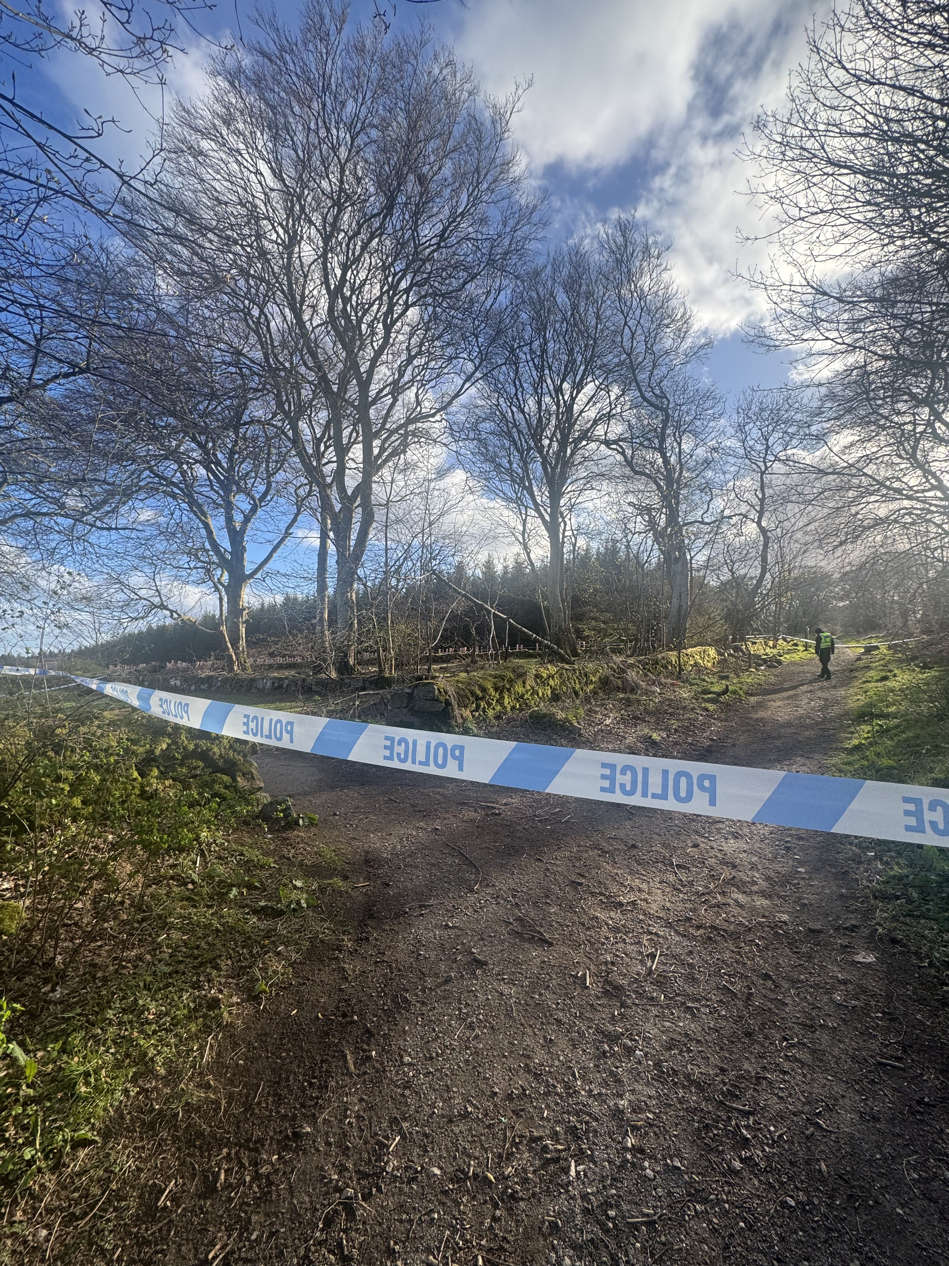 Police at Sheddocksley Woods