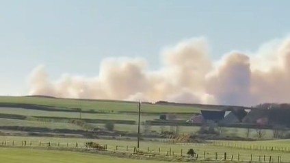 Wildfire takes hold in Aberdeenshire as residents urged to close windows and doors