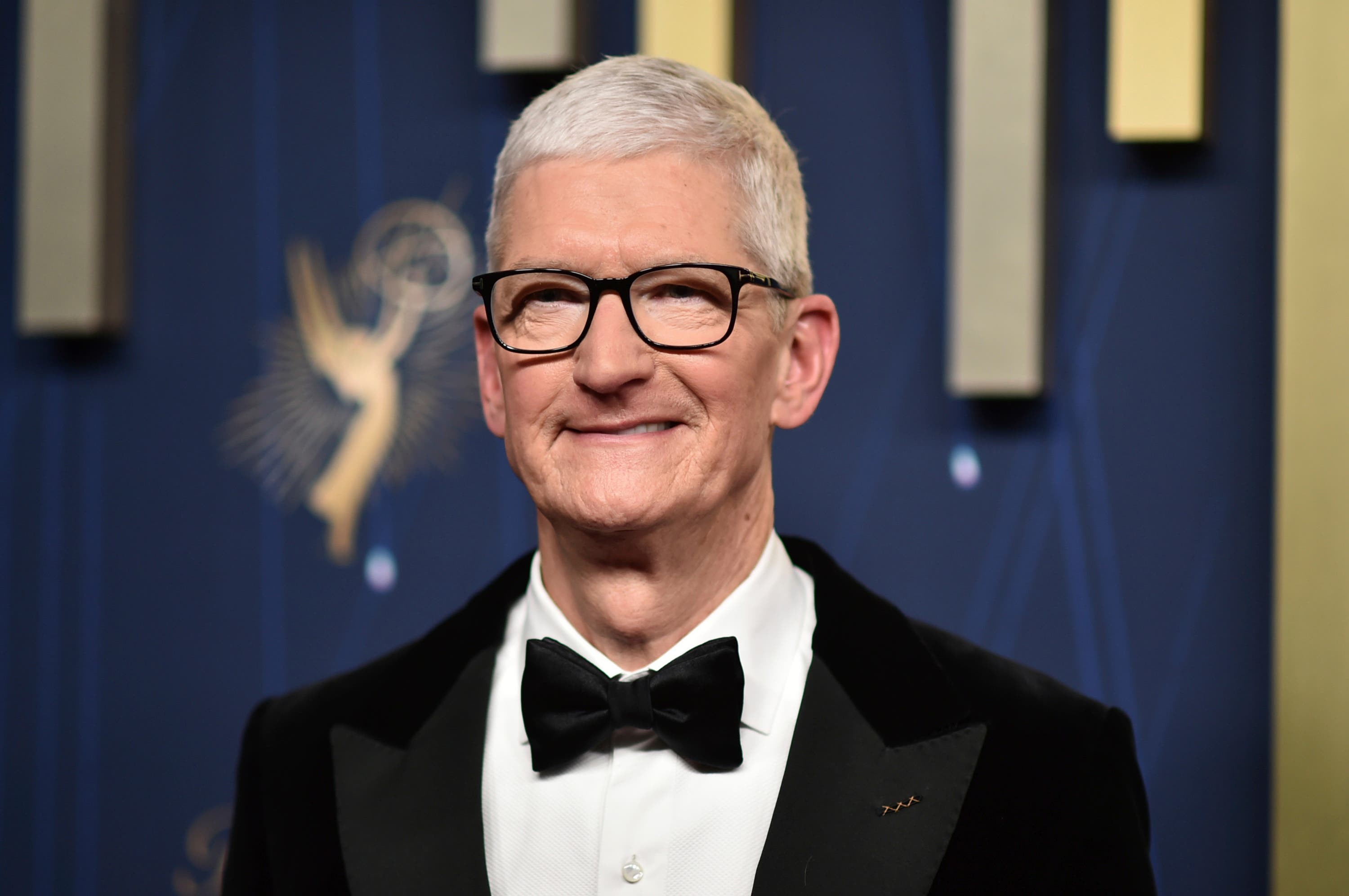 Tim Cook arrives at the 77th Primetime Emmy Awards in Los Angeles