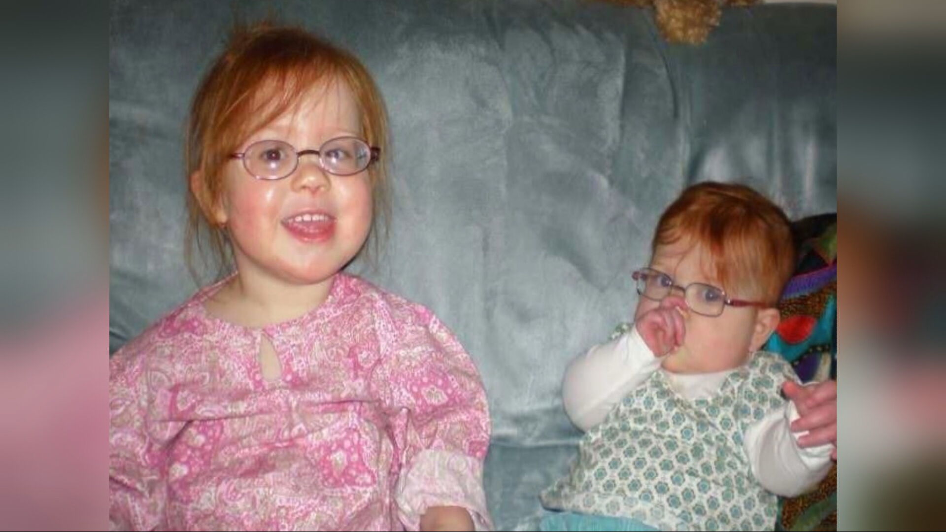 Amelia with her younger sister