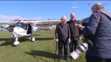 Just plane fun: Man celebrates 100th birthday with private flight