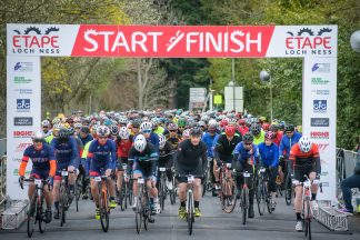 Road closures in force as 6,500 cyclists ride around Loch Ness