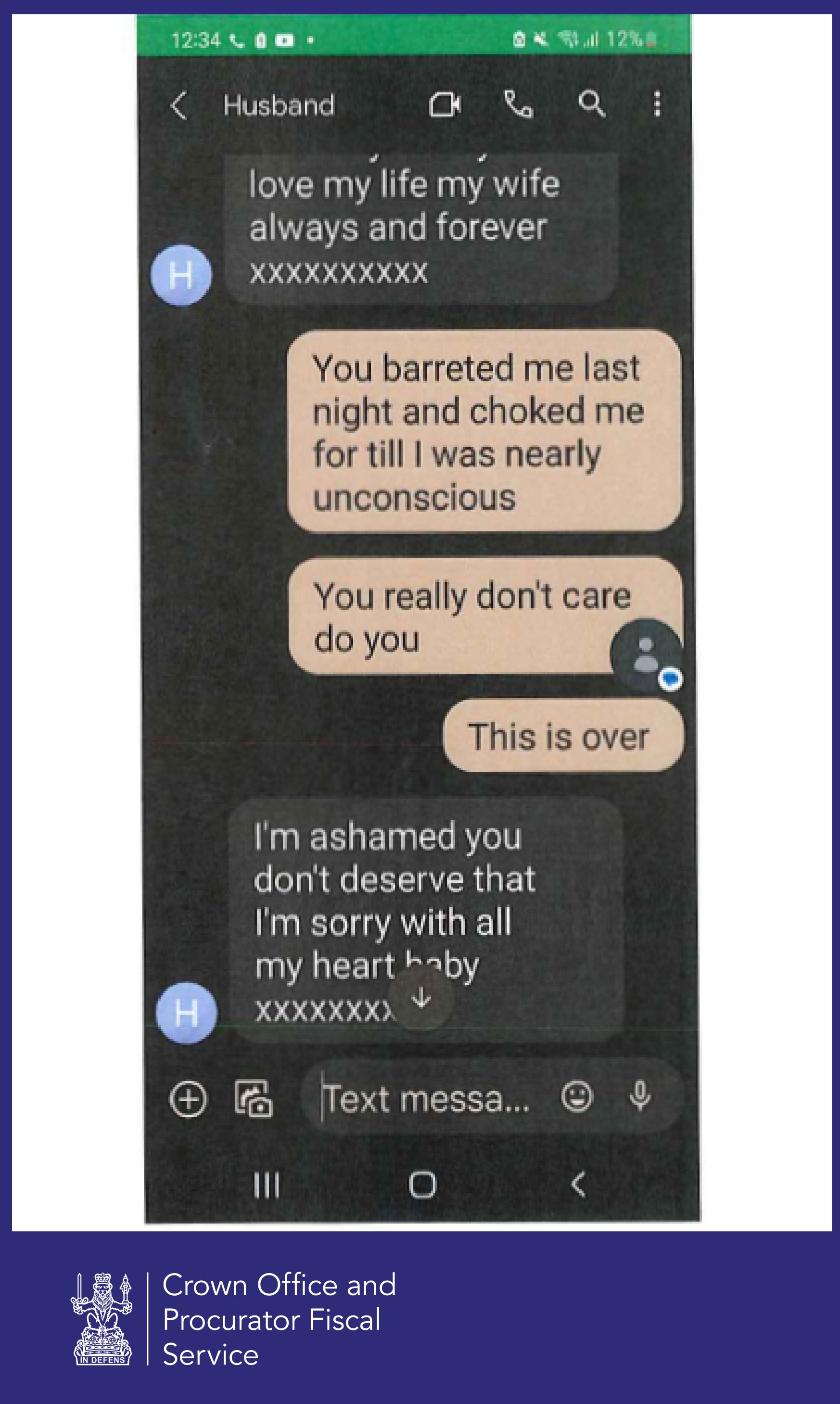 Texts between Lee and Kimberly Milne emerged in evidence in the case against him