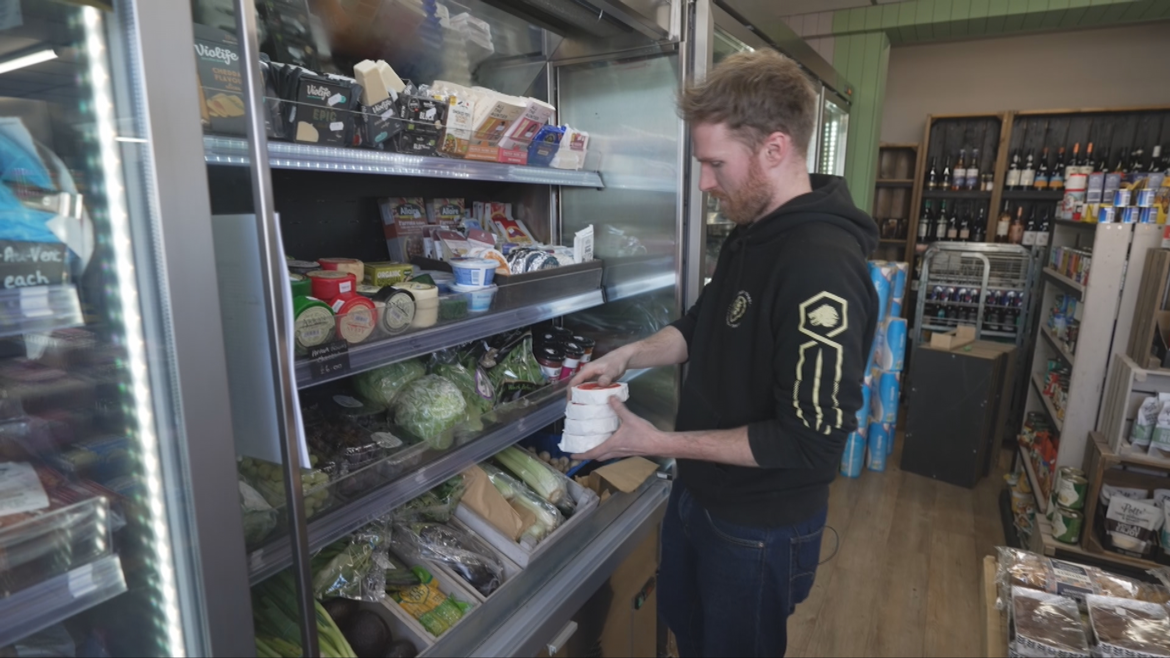 Alastair owns a shop and cafe with his wife on Arran