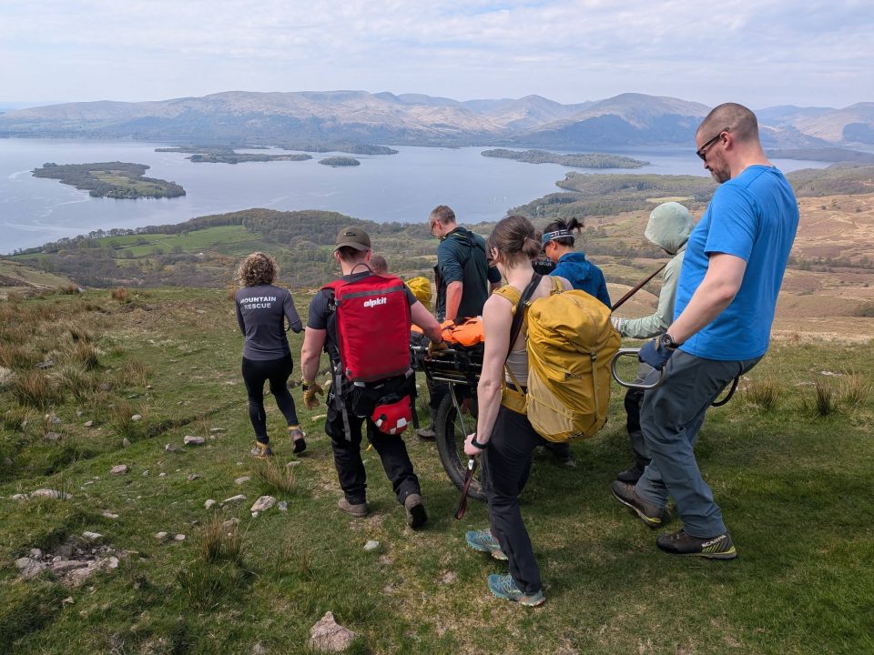 Walker rescued from Conic Hill summit after suffering leg injury